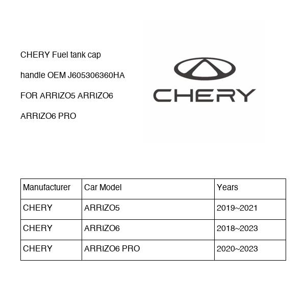 CHERY Fuel tank cap handle OEM J605306360HA FOR ARRIZO5 ARRIZO6 J605306360HA-CHERY_OEM