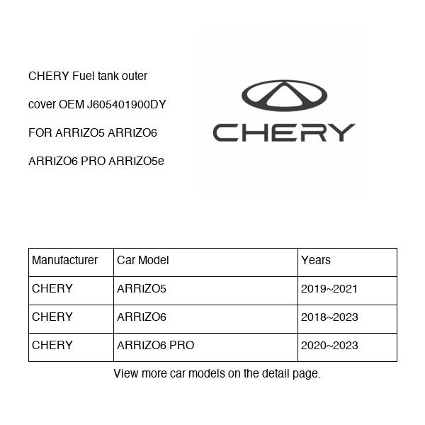 CHERY Fuel tank outer cover OEM J605401900DY FOR ARRIZO5 ARRIZO6 ARRIZO5e J605401900DY-CHERY_OEM