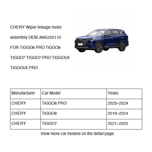 CHERY Wiper linkage motor assembly OEM J685205110 FOR TIGGO8 TIGGO7 TIGGO5X J685205110-CHERY_OEM