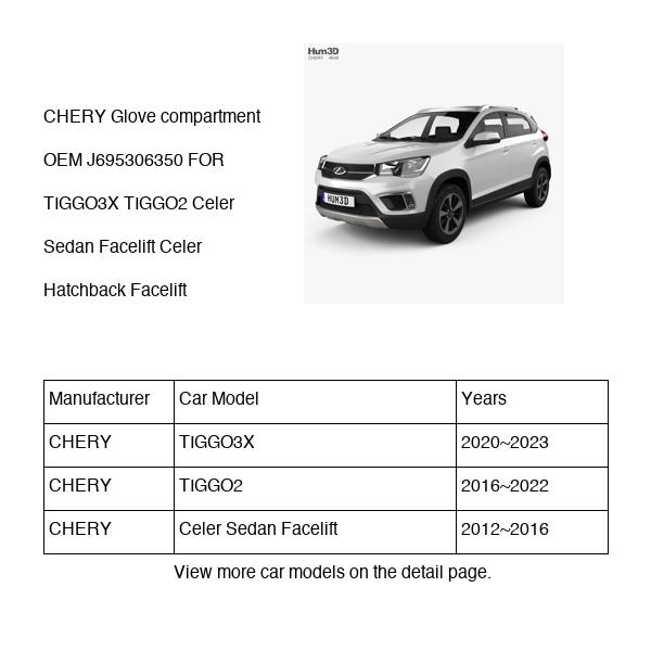 CHERY Glove compartment OEM J695306350 FOR TIGGO3X TIGGO2 Celer J695306350-CHERY_OEM