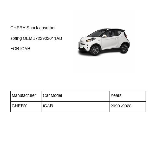 CHERY Shock absorber spring OEM J722902011AB FOR ICAR J722902011AB-CHERY_OEM