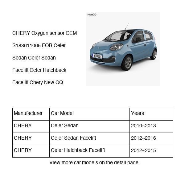 CHERY Oxygen sensor OEM S183611065 FOR Celer Chery S183611065-CHERY_OEM