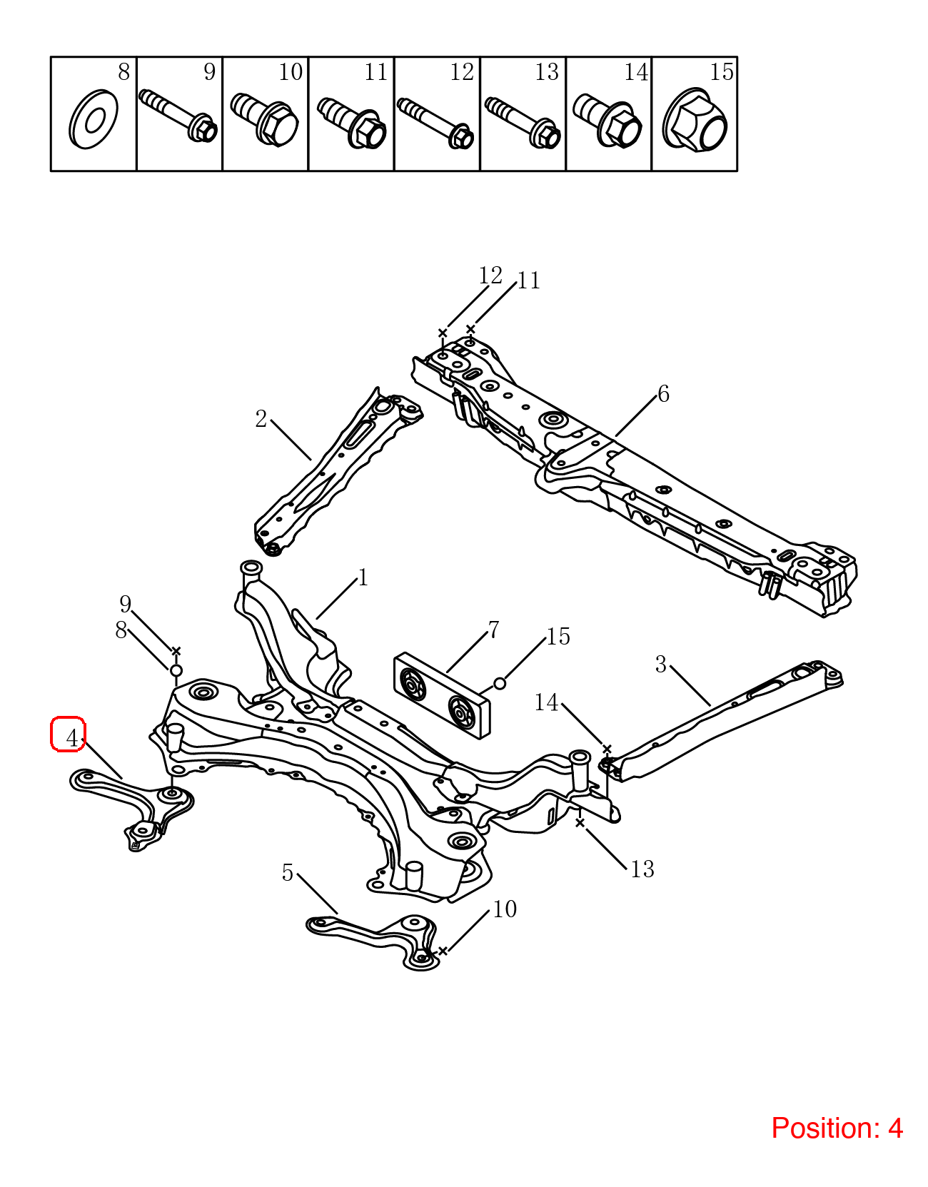 GEELY Front axle bracket OEM 1014012779 FOR Emgrand 1014012779-GEELY_OEM