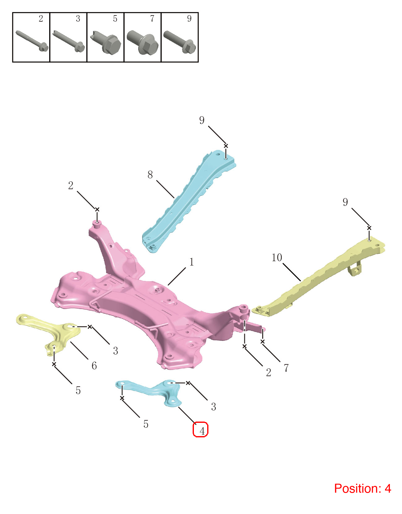 GEELY Front axle bracket OEM 1014012780 FOR Emgrand 1014012780-GEELY_OEM
