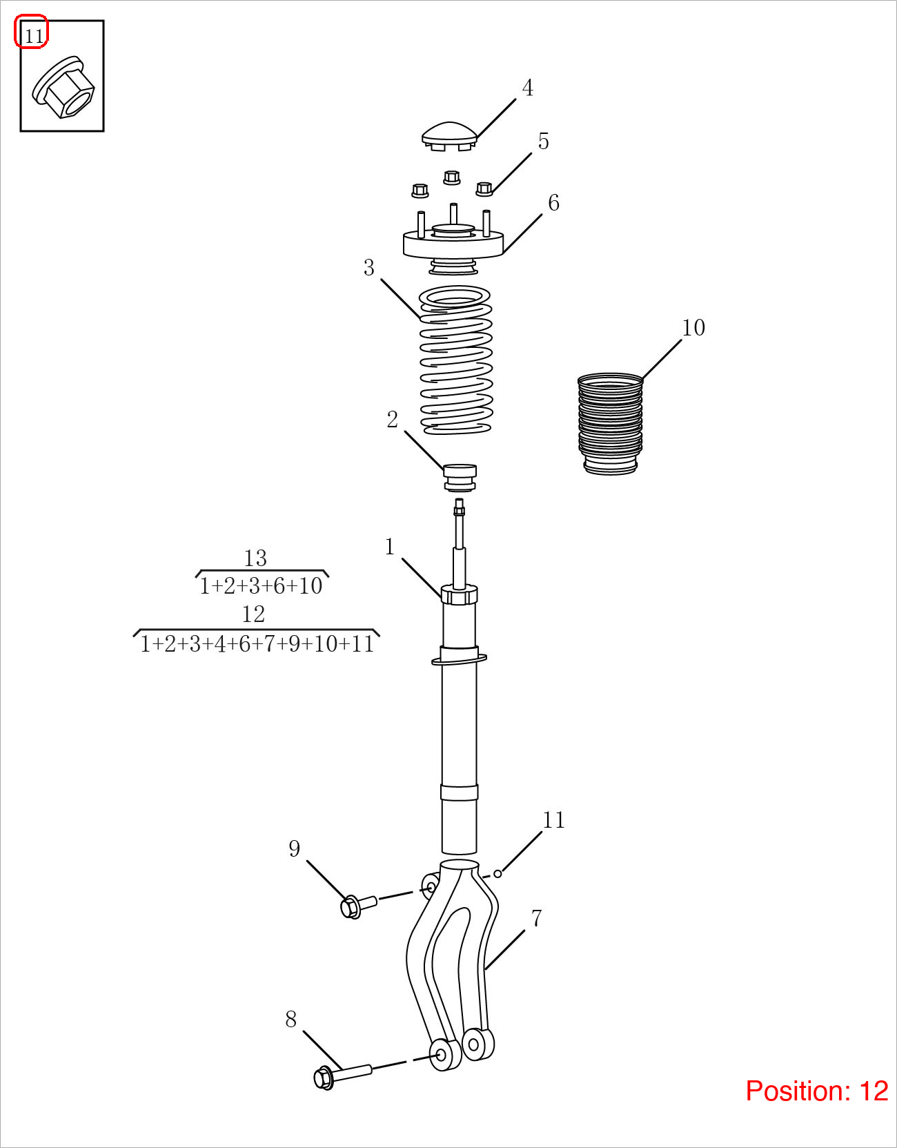 GEELY Shock absorber assembly OEM 101402928451 FOR Emgrand 101402928451-GEELY_OEM