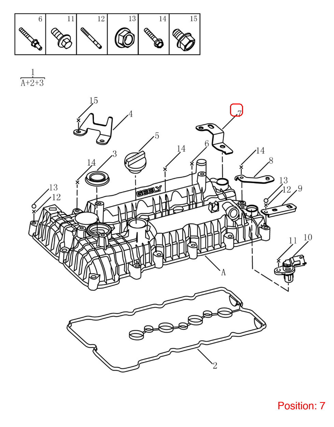 GEELY Wire harness bracket OEM 1016059251 FOR Binrui 1016059251-GEELY_OEM