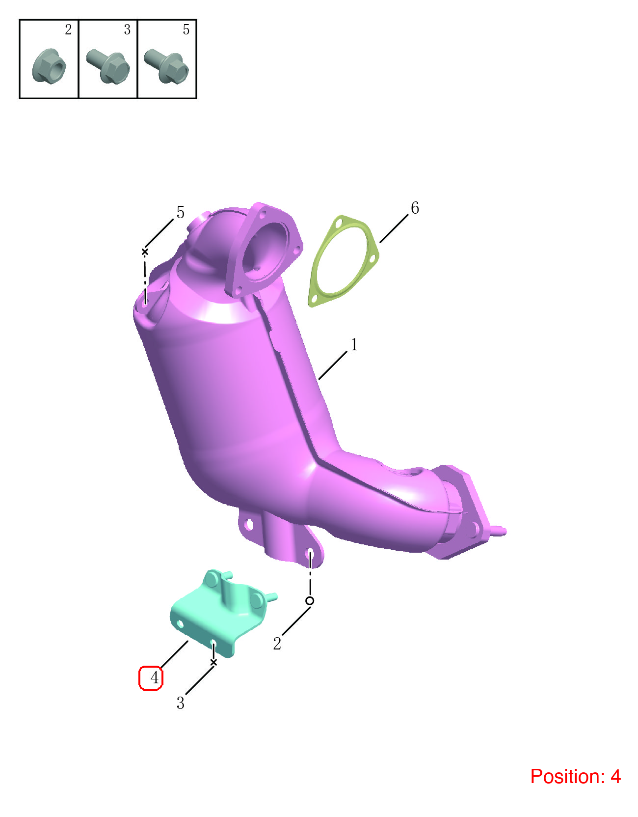 GEELY Three-way catalytic converter bracket OEM 1016059474 FOR Binrui 1016059474-GEELY_OEM