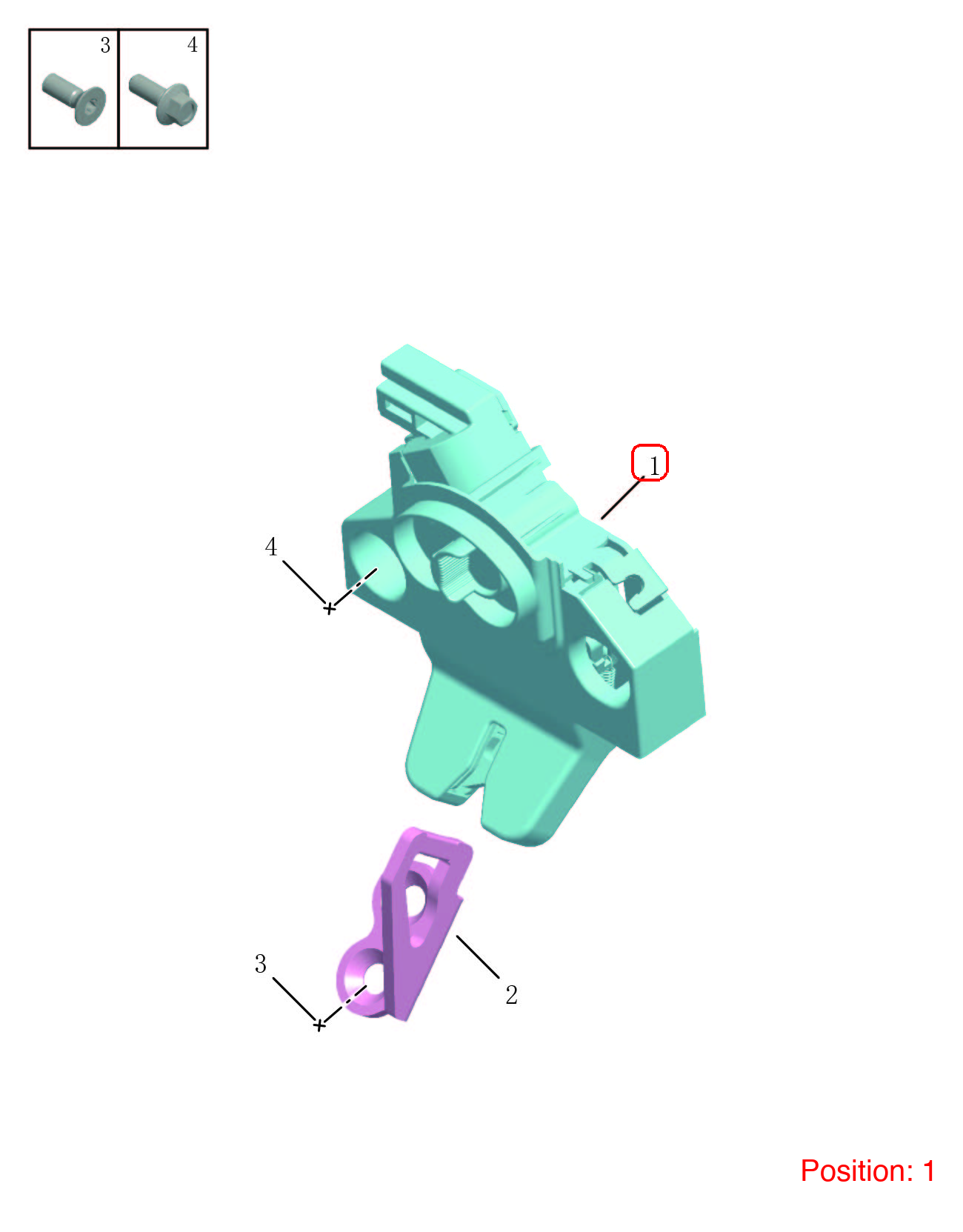 GEELY Trunk Lock Actuator OEM 1018060492 FOR Binrui 1018060492-GEELY_OEM