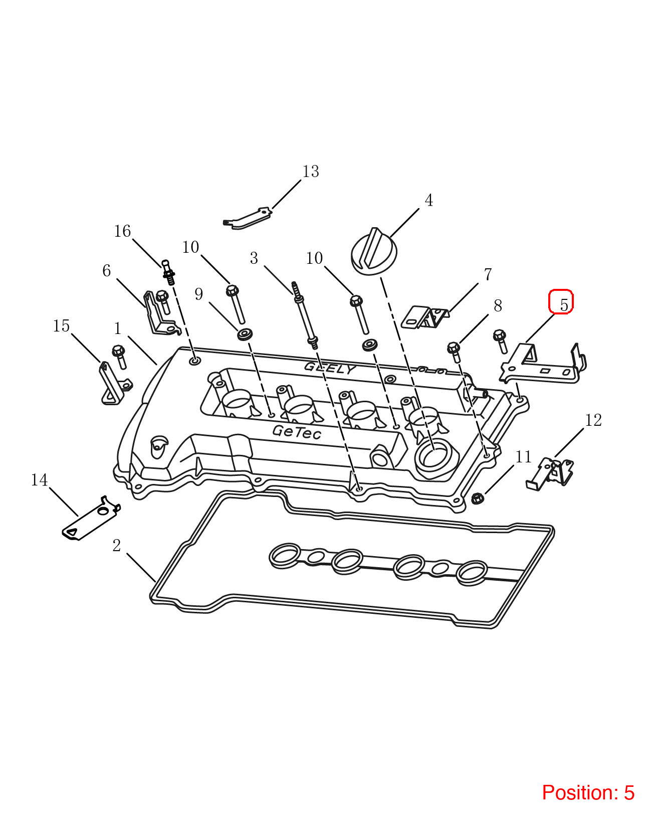 GEELY Bracket OEM 1022007500 FOR Emgrand 1022007500-GEELY_OEM