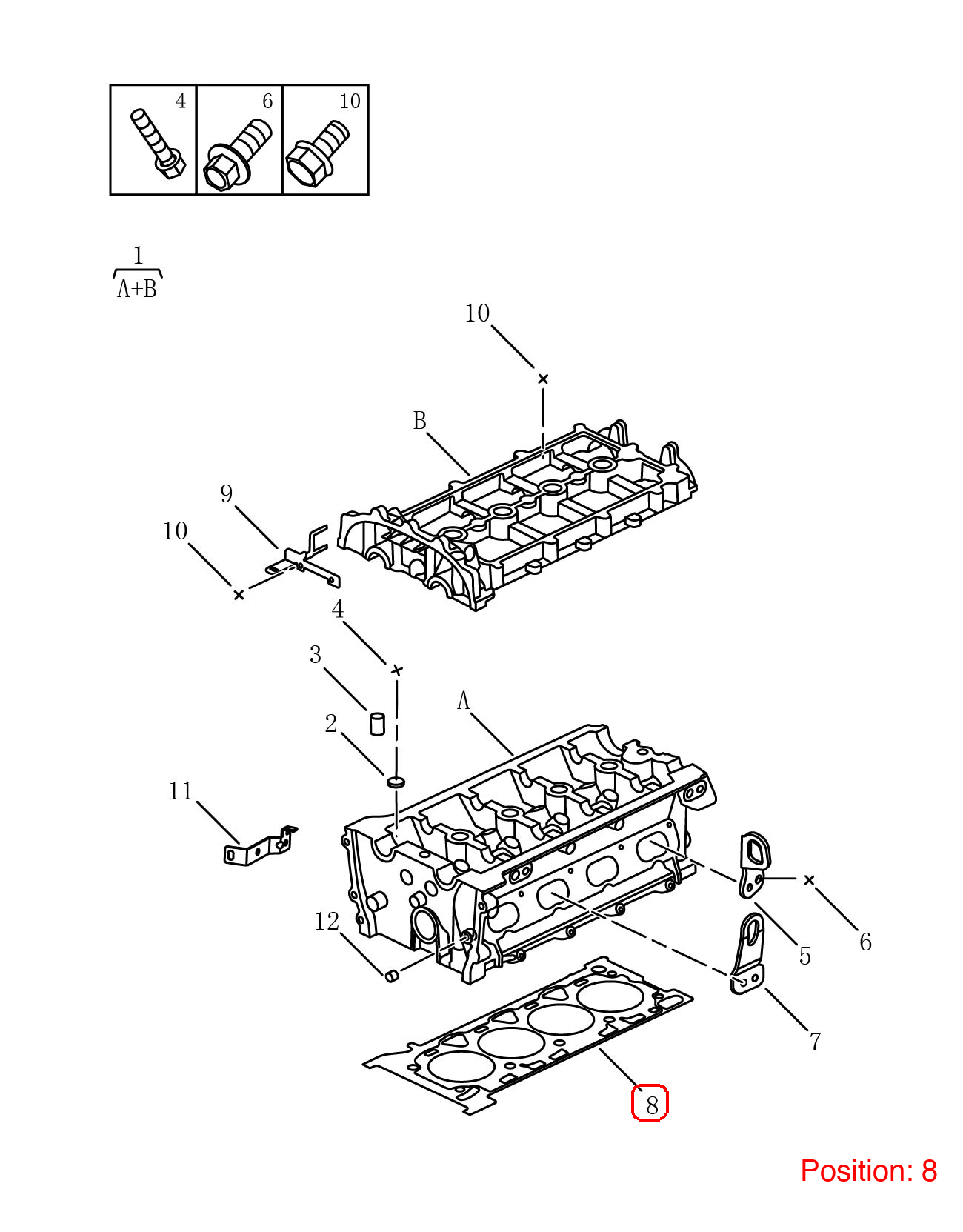 GEELY Cylinder head gasket OEM 1025005700 FOR Emgrand OKAVANGO 1025005700-GEELY_OEM