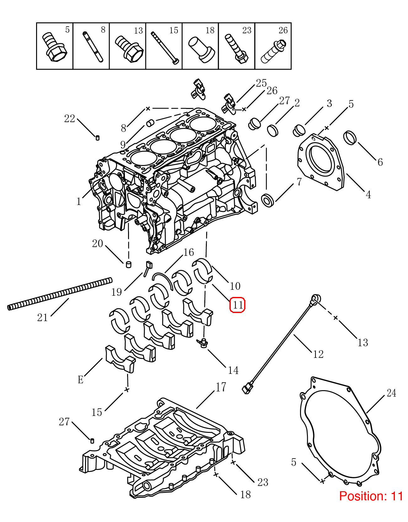 GEELY Main Bearing OEM 1033010700 FOR Emgrand OKAVANGO 1033010700-GEELY_OEM
