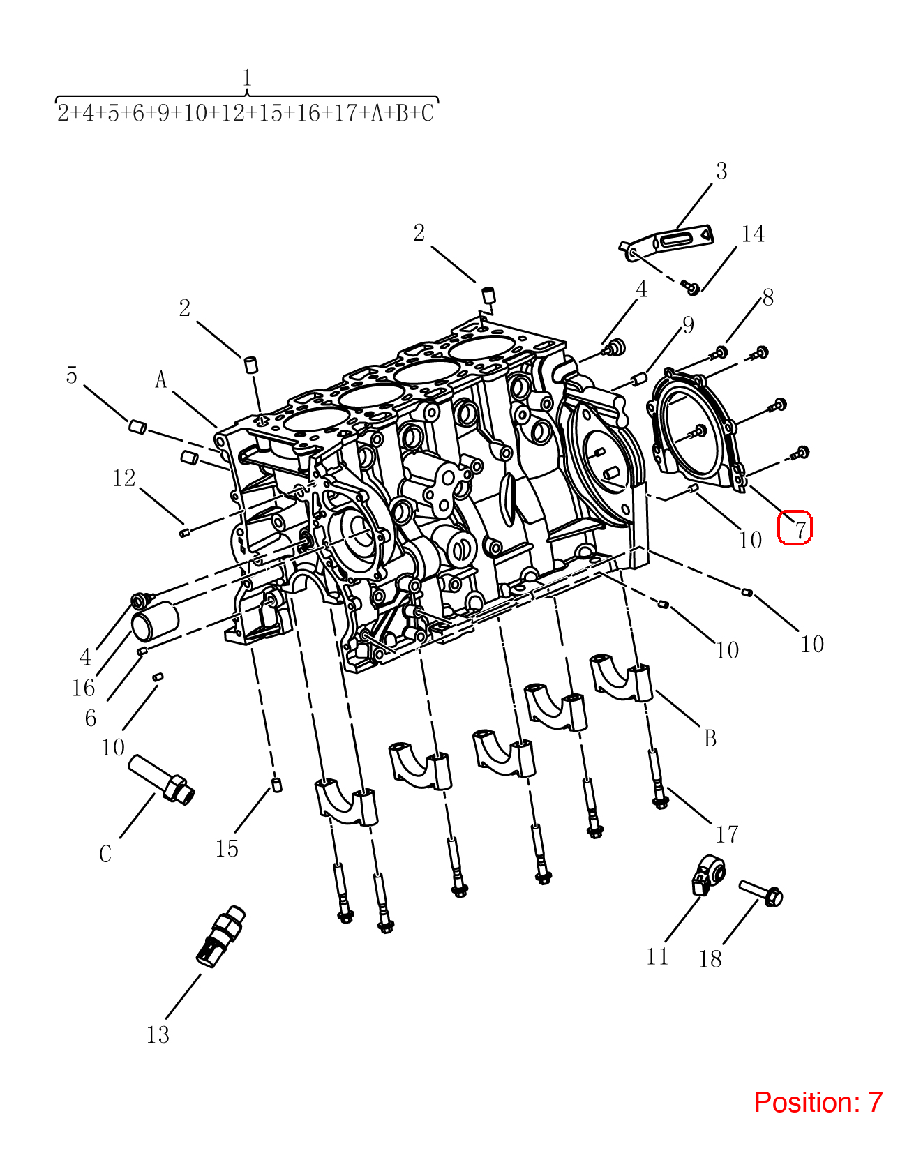 GEELY Crankshaft Sealing Rear Cover OEM 1033022900 FOR Emgrand 1033022900-GEELY_OEM
