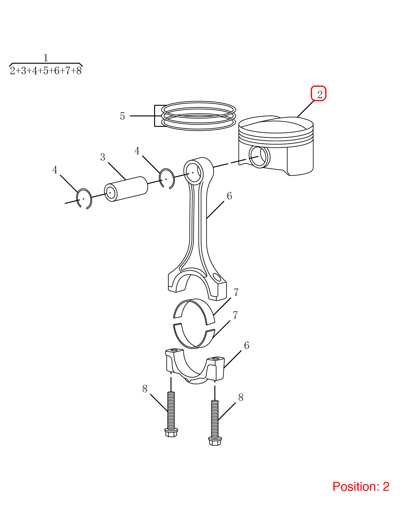 GEELY Piston OEM 1044005400 FOR Emgrand 1044005400-GEELY_OEM