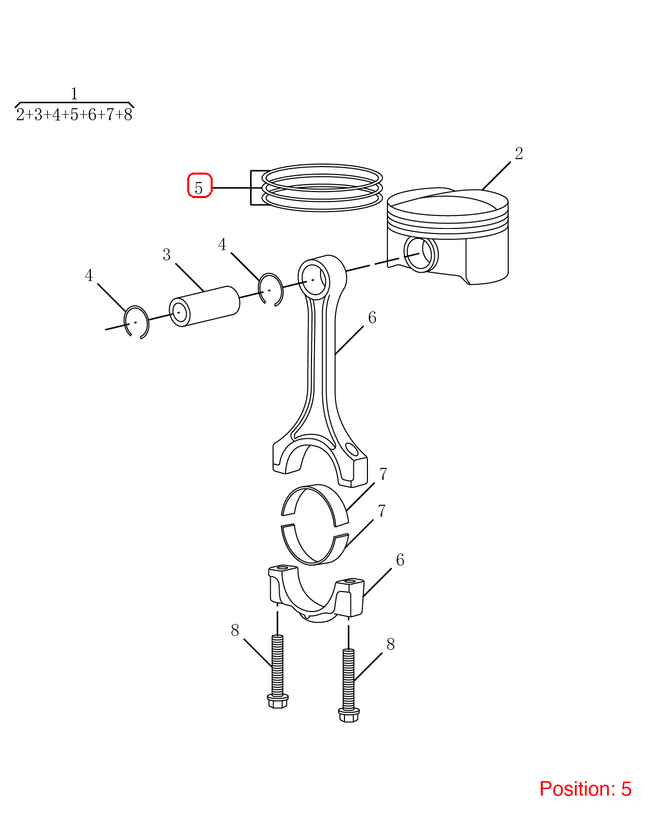 GEELY Piston ring OEM 1044005700 FOR Emgrand 1044005700-GEELY_OEM