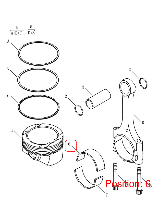 GEELY Connecting Rod Bearing OEM 1044027000 FOR Coolray 1044027000-GEELY_OEM