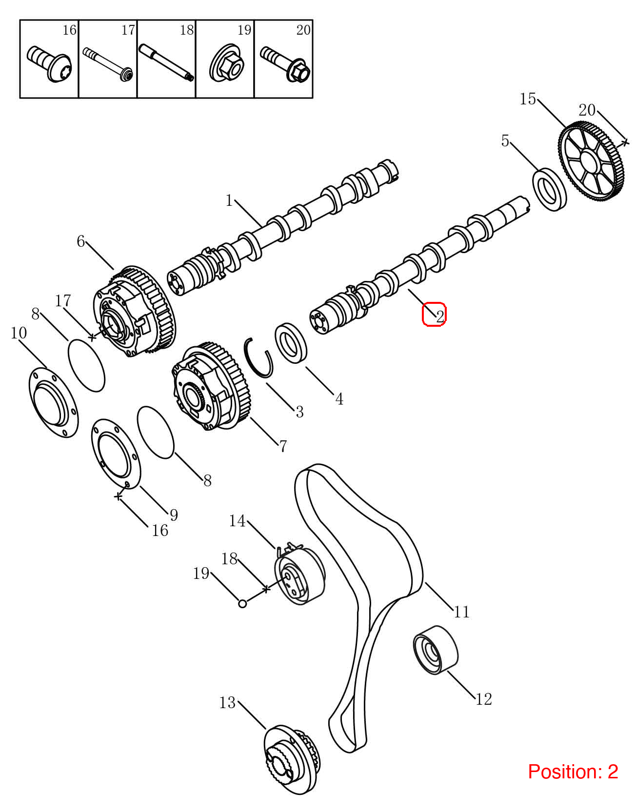GEELY Camshaft OEM 1046024600 FOR Coolray 1046024600-GEELY_OEM