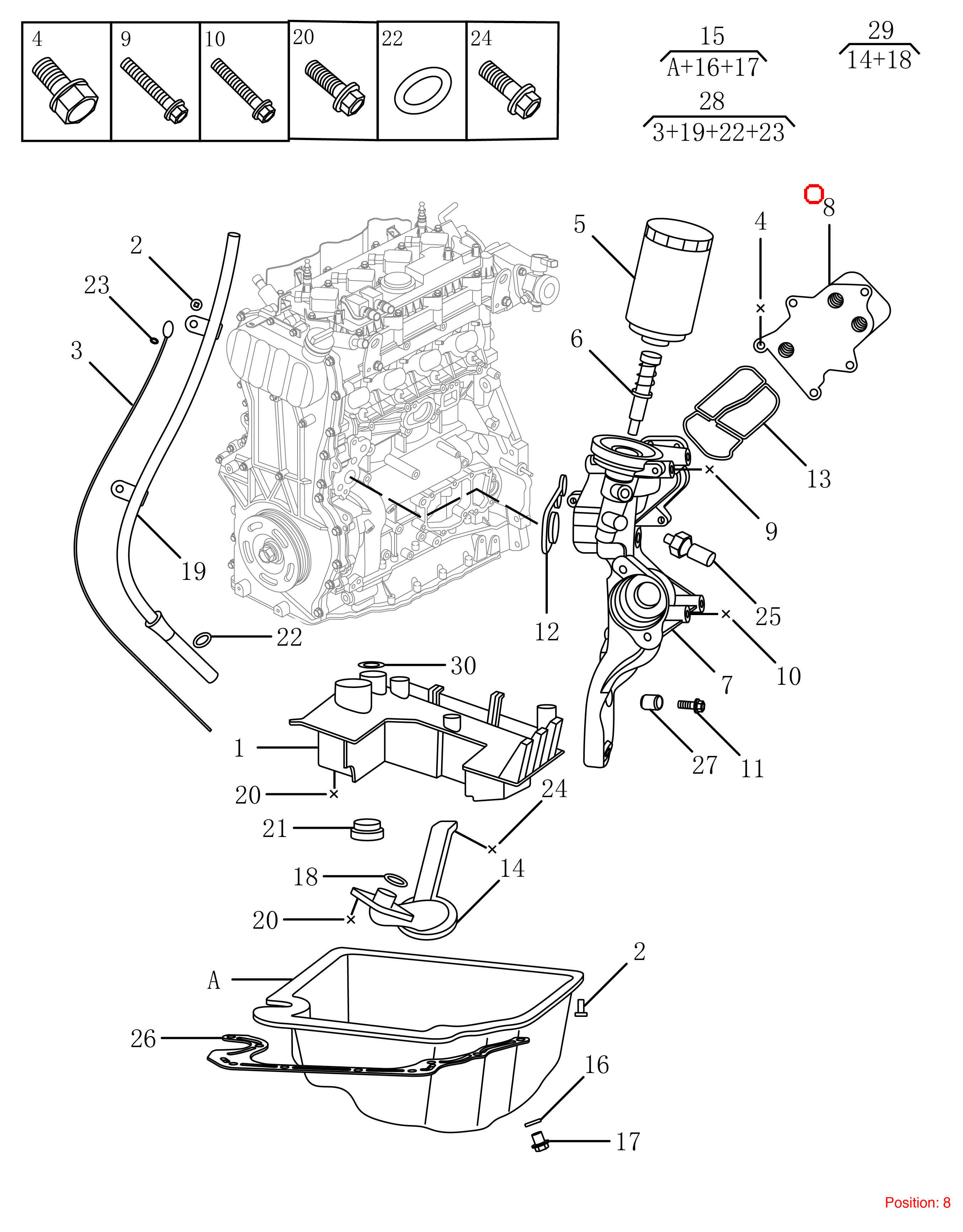 GEELY Oil cooler OEM 1056004400 FOR Emgrand OKAVANGO 1056004400-GEELY_OEM