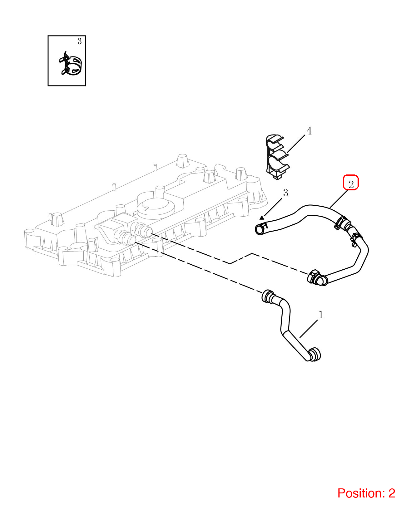 GEELY Crankcase Vent Hose OEM 1060001300 FOR Emgrand 1060001300-GEELY_OEM