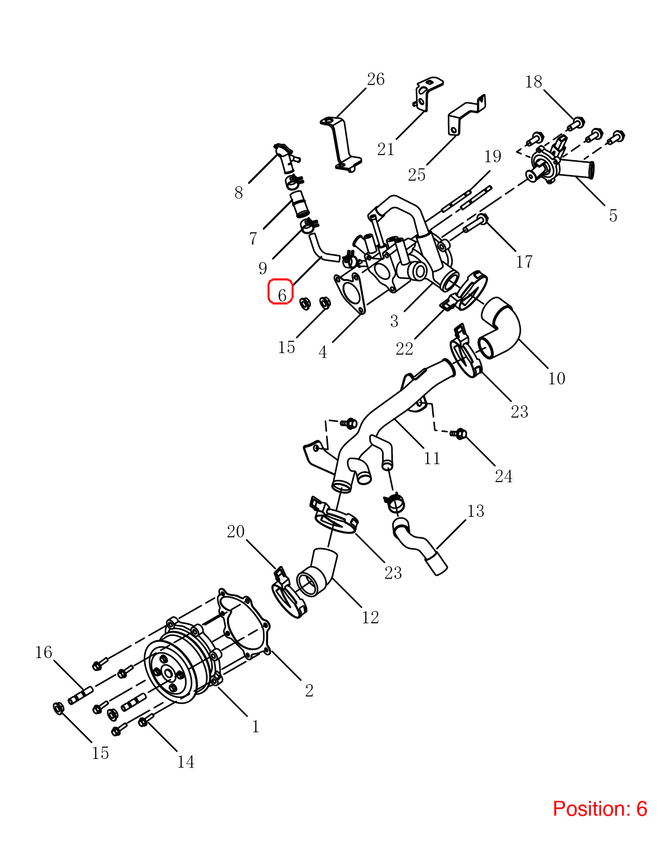 GEELY Water pipe OEM 1066011100 FOR Emgrand 1066011100-GEELY_OEM