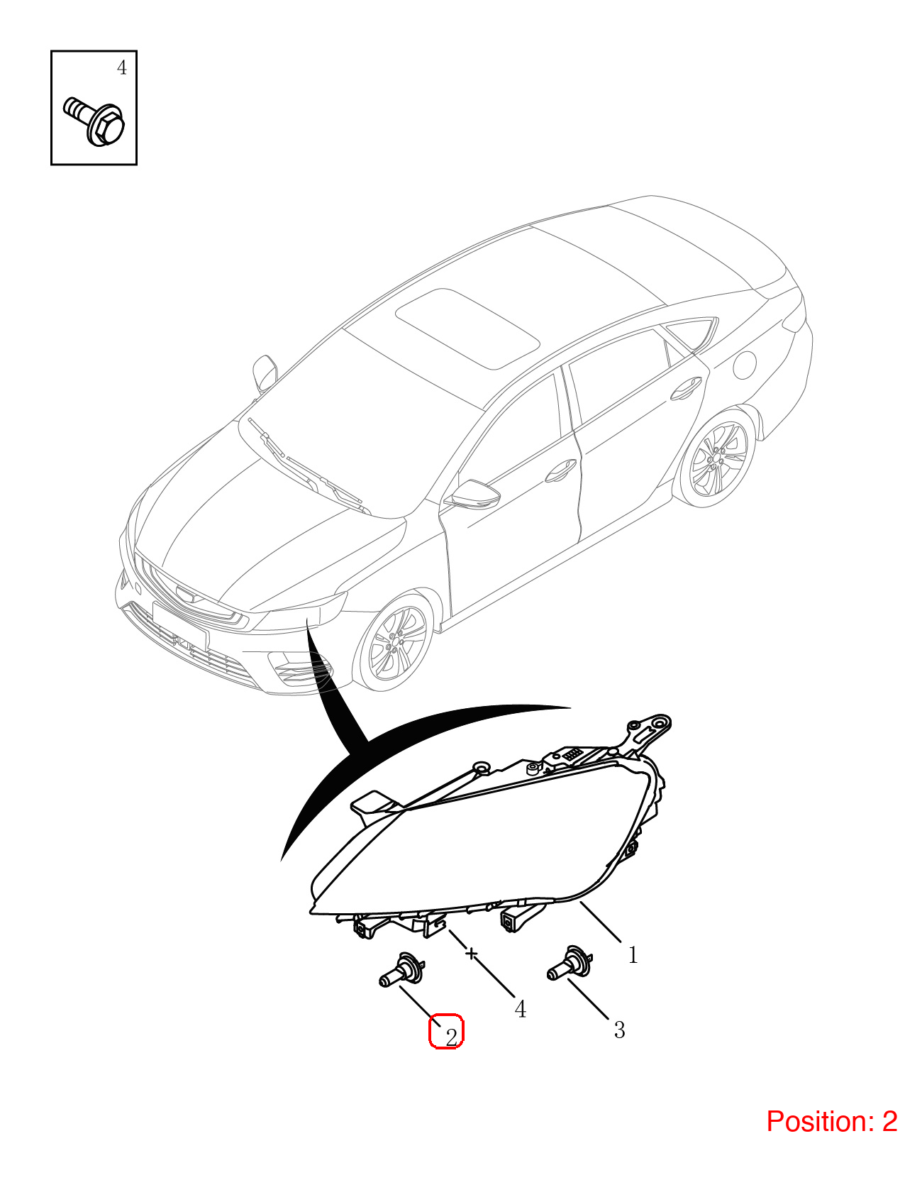 GEELY Light bulb OEM 1067002221 FOR Emgrand Binrui Coolray 1067002221-GEELY_OEM