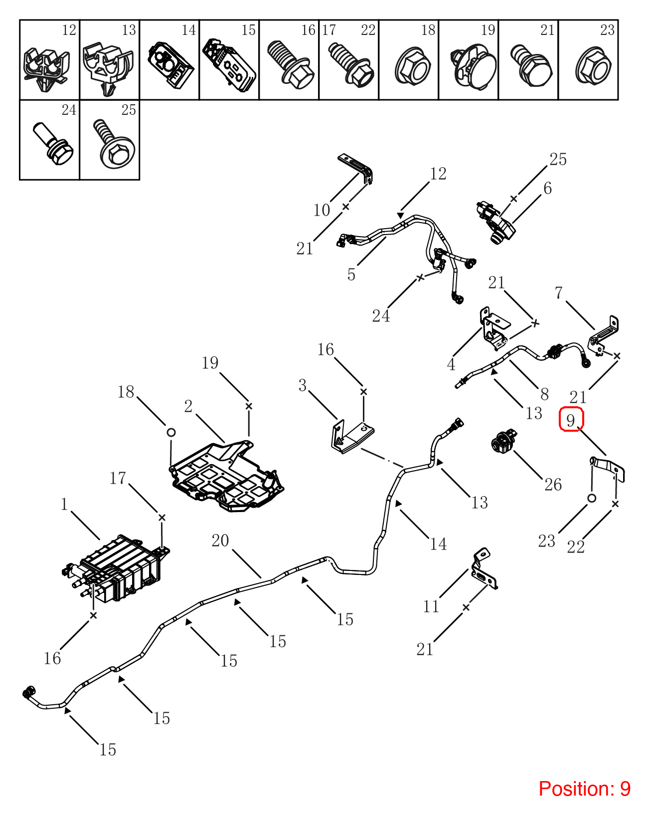 GEELY Fuel line bracket OEM 1116001320 FOR Binrui 1116001320-GEELY_OEM