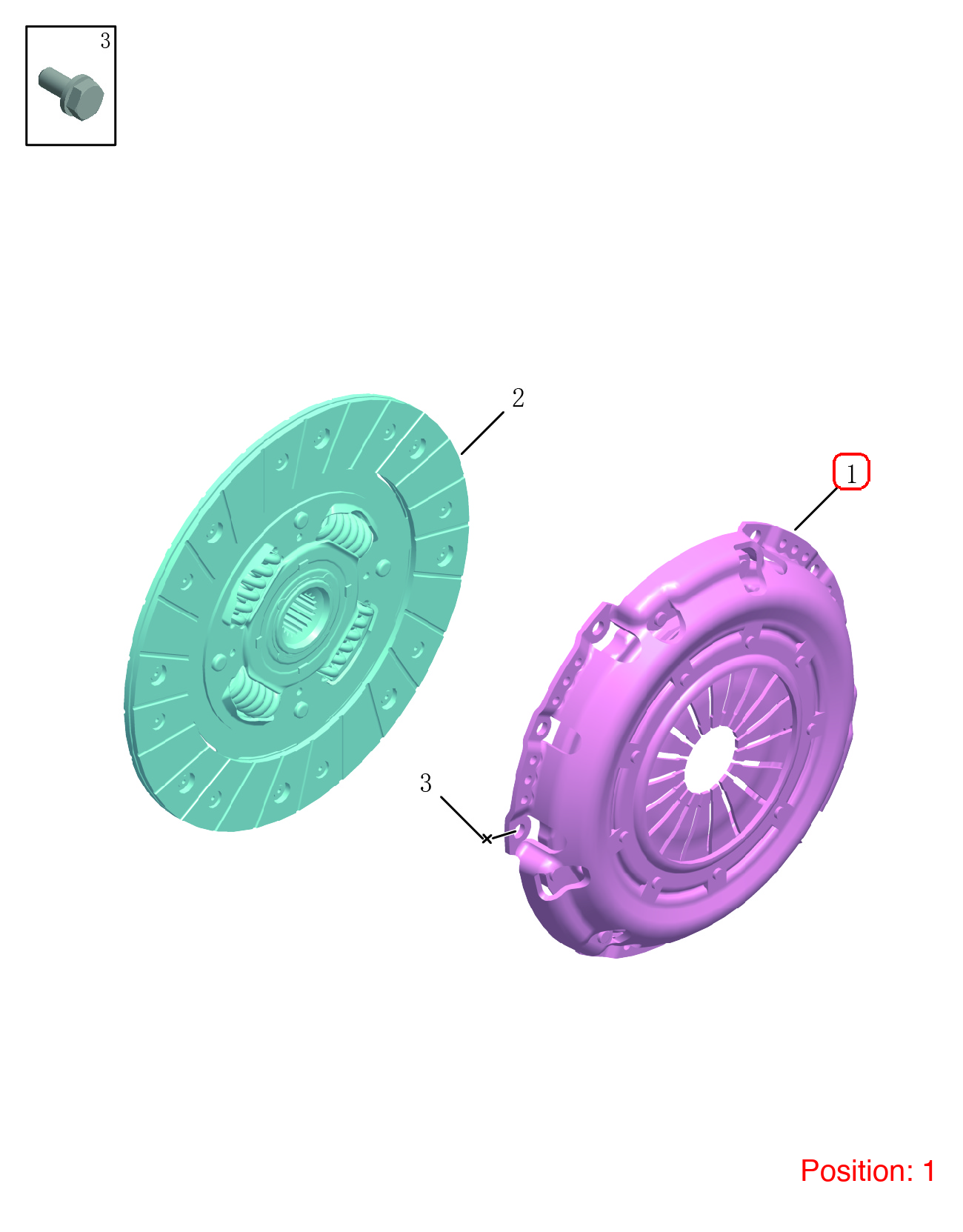 GEELY Clutch Pressure Plate OEM 1136000160756001 FOR Emgrand 1136000160756001-GEELY_OEM