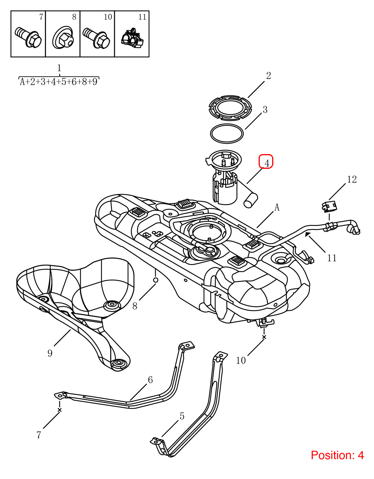 GEELY Fuel pump assembly OEM 2010050100 FOR Coolray 2010050100-GEELY_OEM