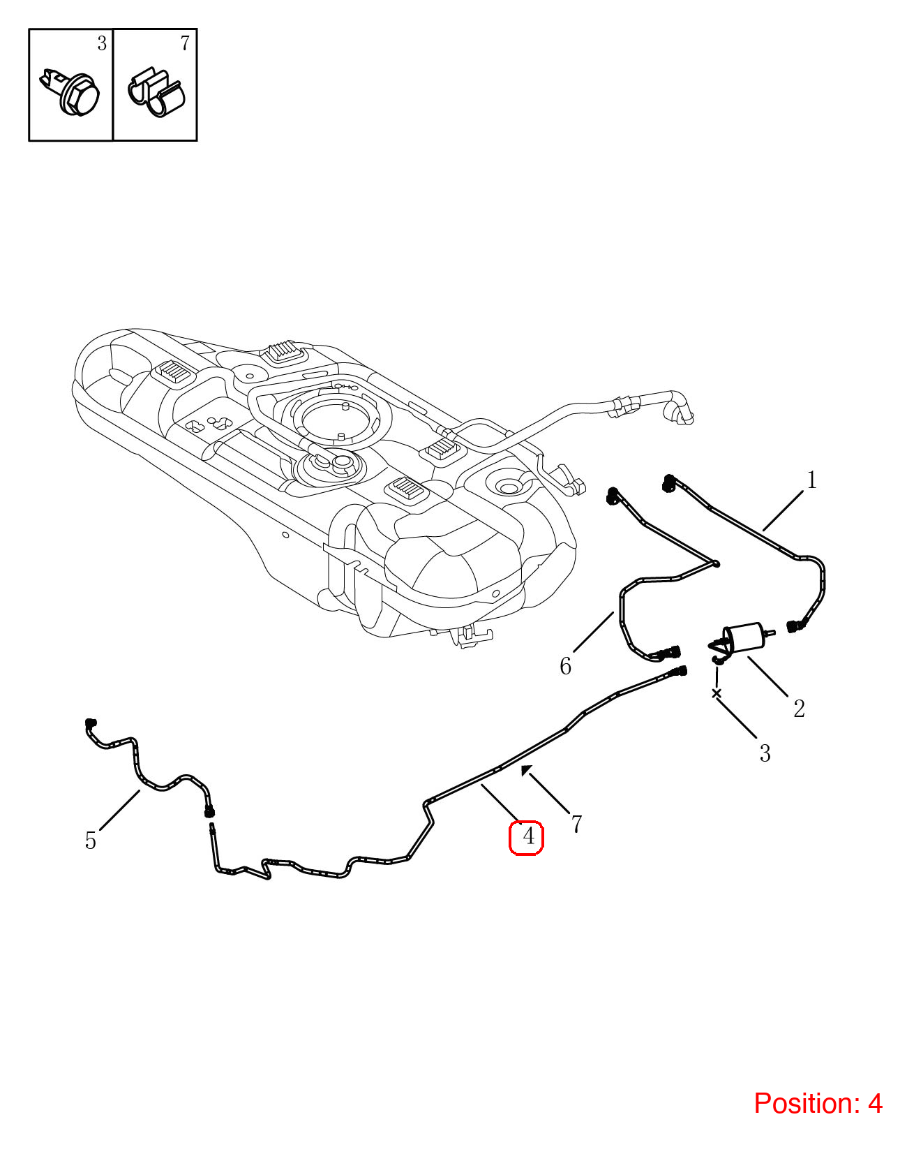 GEELY Fuel Feed Hose OEM 2013027400 FOR Coolray 2013027400-GEELY_OEM