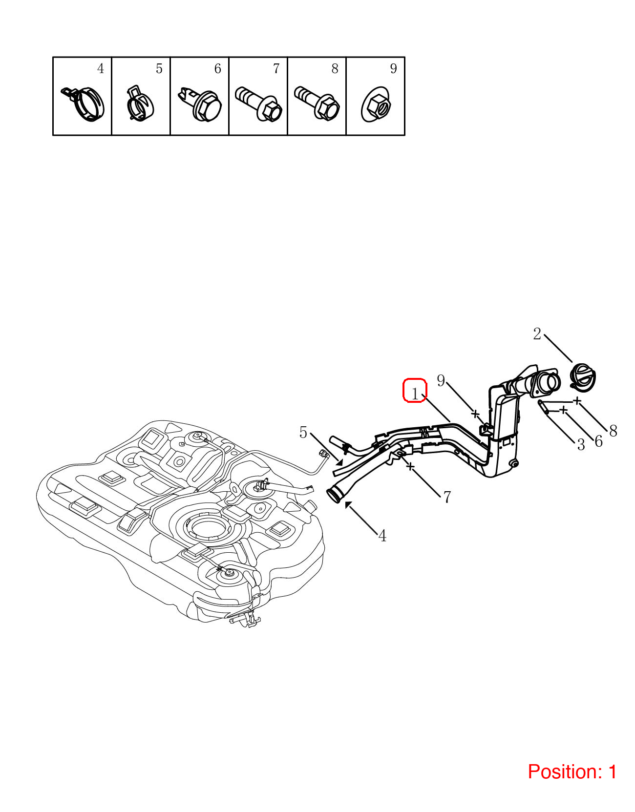 GEELY Fuel filling pipe OEM 2016000900 FOR Emgrand 2016000900-GEELY_OEM