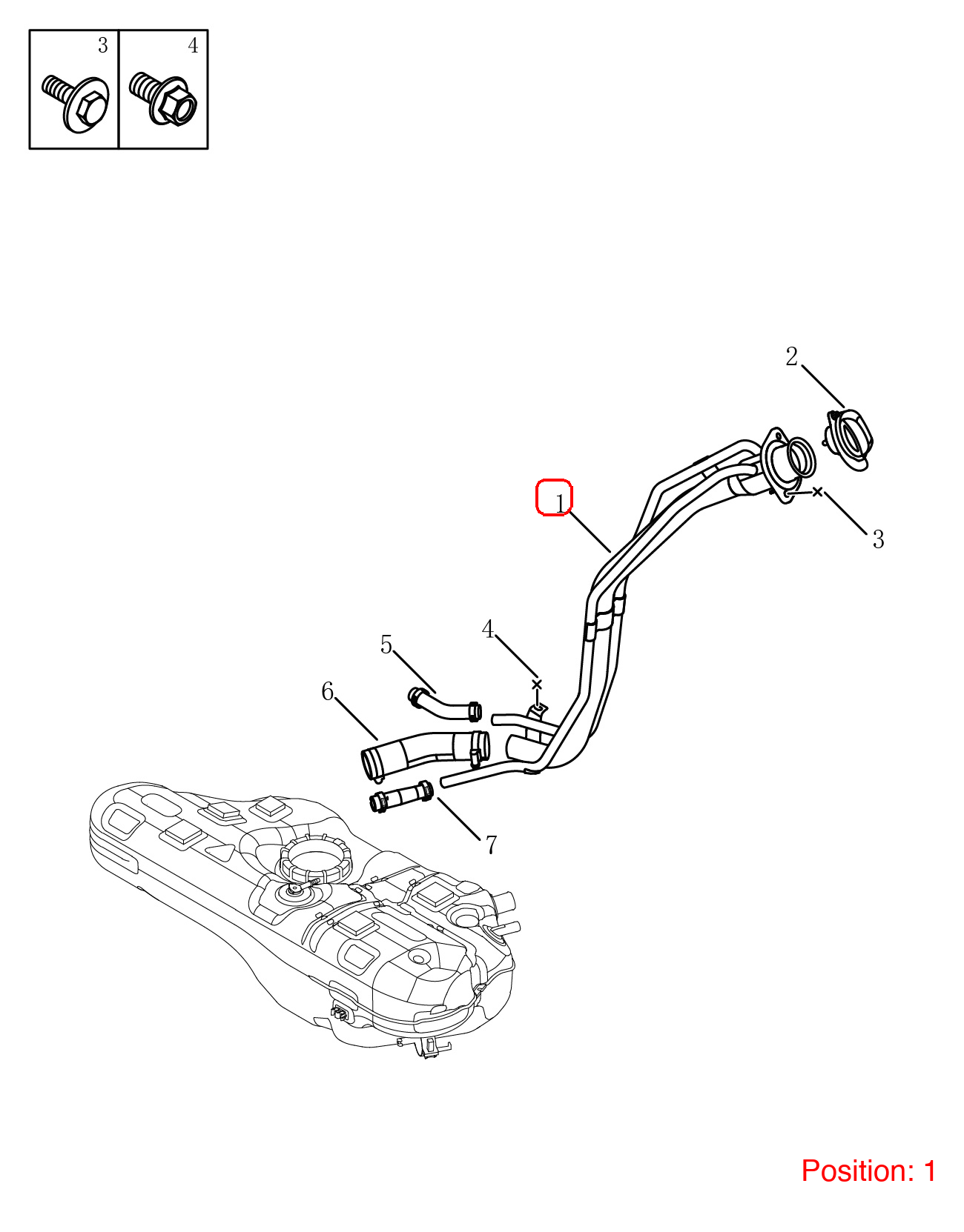 GEELY Fuel filling pipe OEM 2016010300 FOR Coolray 2016010300-GEELY_OEM