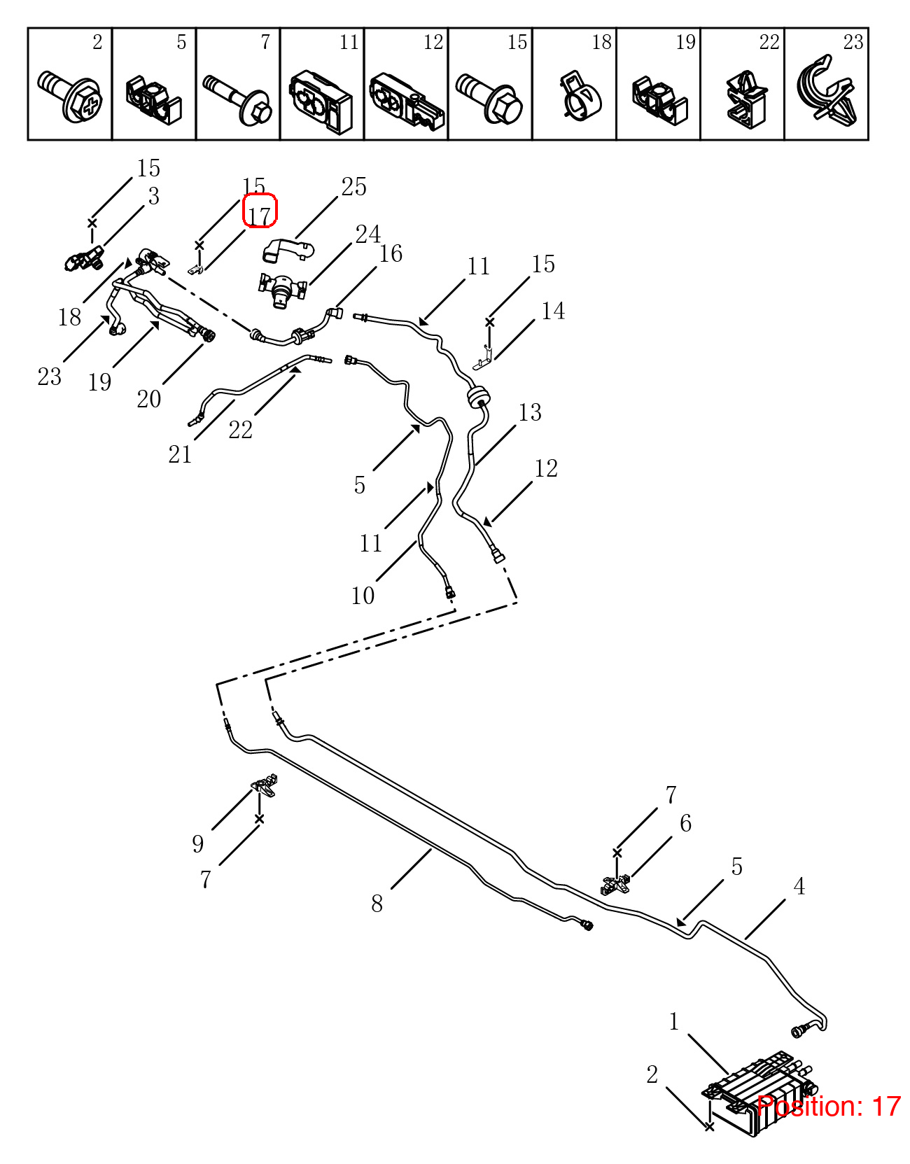 GEELY Fuel line bracket OEM 2019054900 FOR OKAVANGO 2019054900-GEELY_OEM