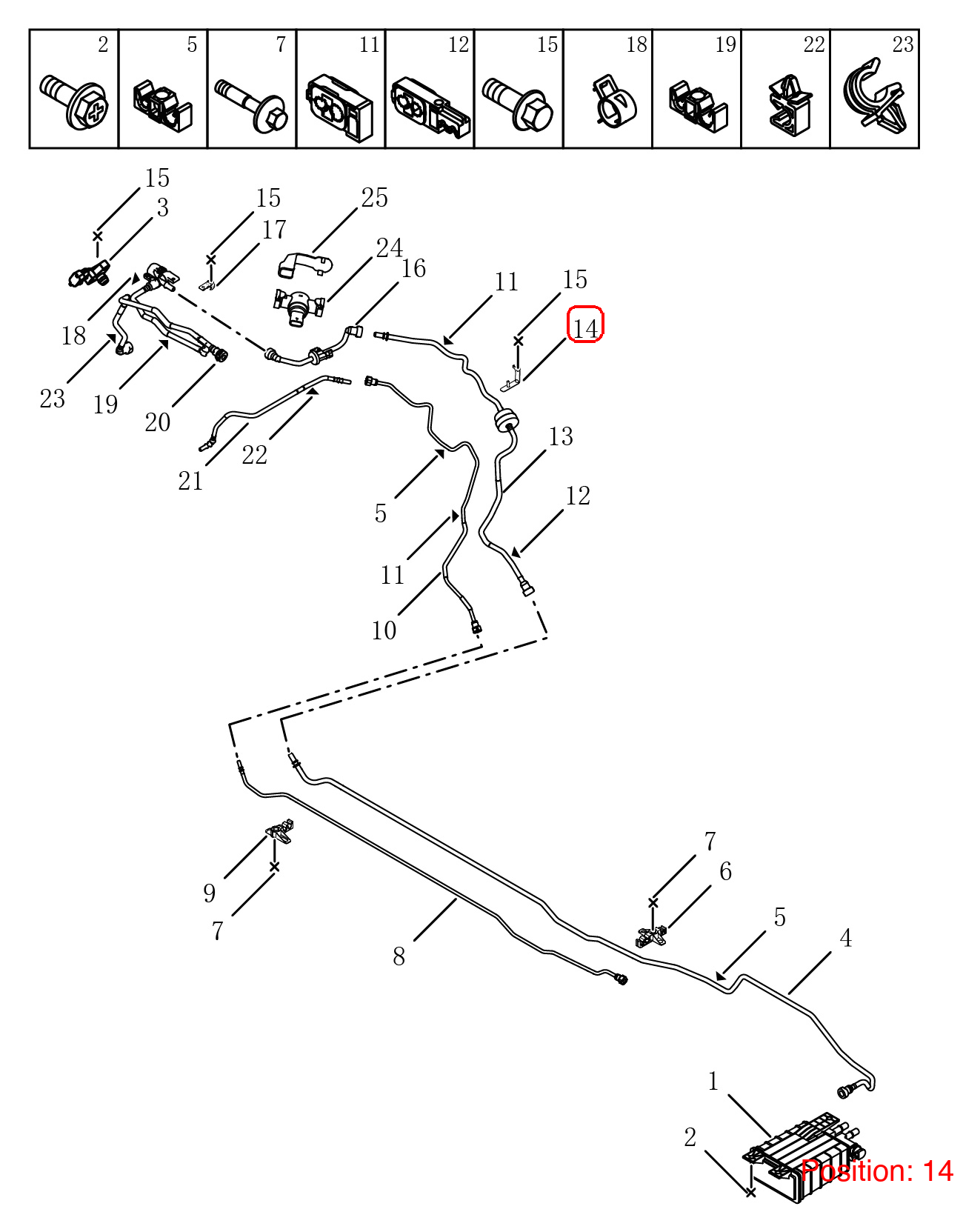 GEELY Fuel line bracket OEM 2019055000 FOR OKAVANGO 2019055000-GEELY_OEM