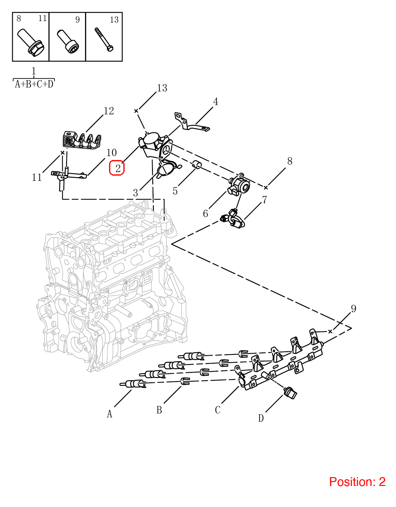 GEELY High-pressure fuel pump bracket OEM 2022010000 FOR Emgrand OKAVANGO 2022010000-GEELY_OEM