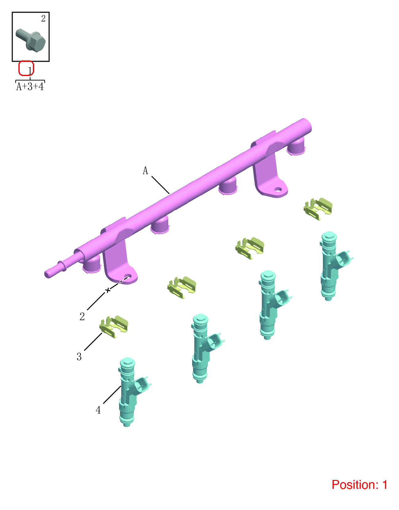 GEELY Fuel injector OEM 2022013500 FOR Emgrand 2022013500-GEELY_OEM