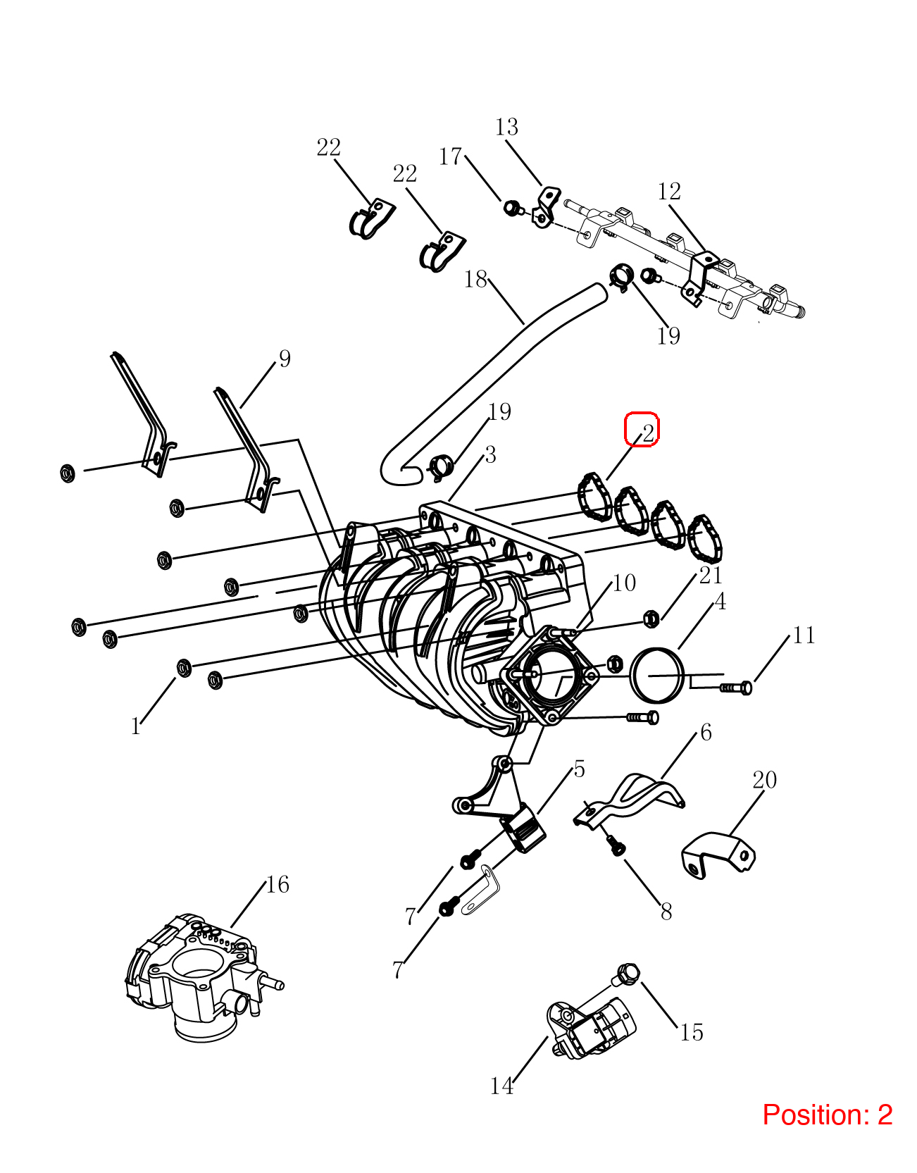 GEELY Intake manifold gasket OEM 2029011200 FOR GC6 2029011200-GEELY_OEM
