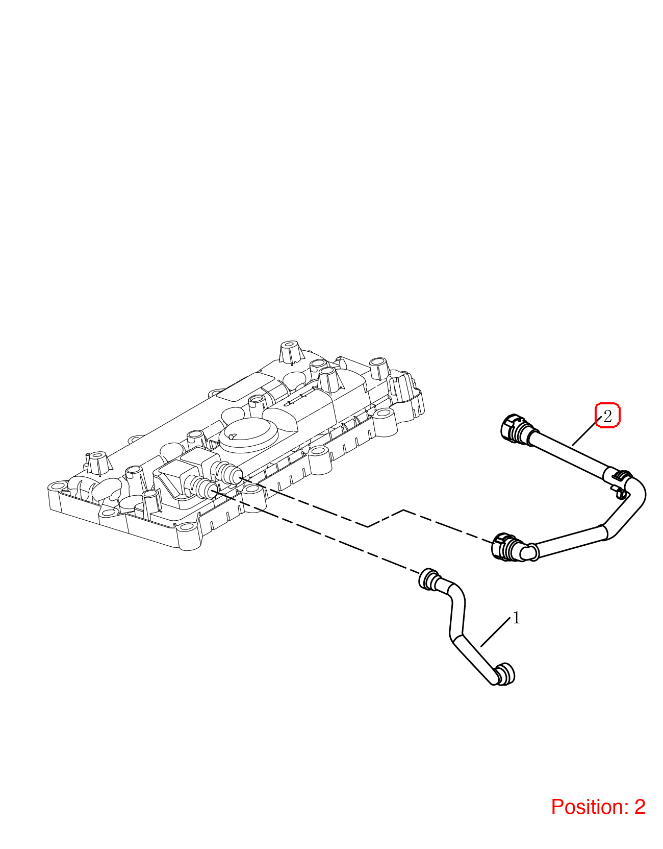 GEELY Ventilation duct OEM 2032058400 FOR OKAVANGO 2032058400-GEELY_OEM