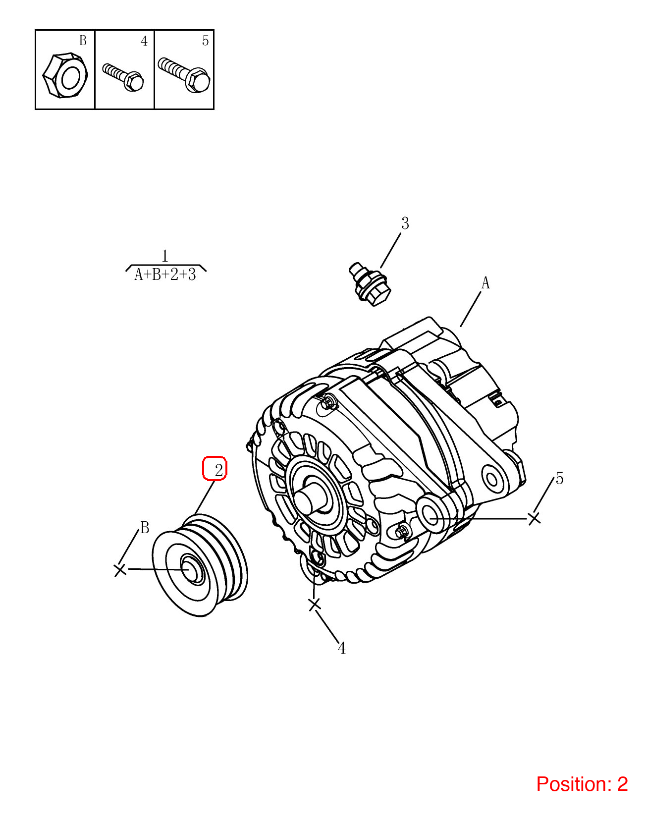GEELY Generator Pulley OEM 2040000200 FOR EC7 Emgrand 2040000200-GEELY_OEM
