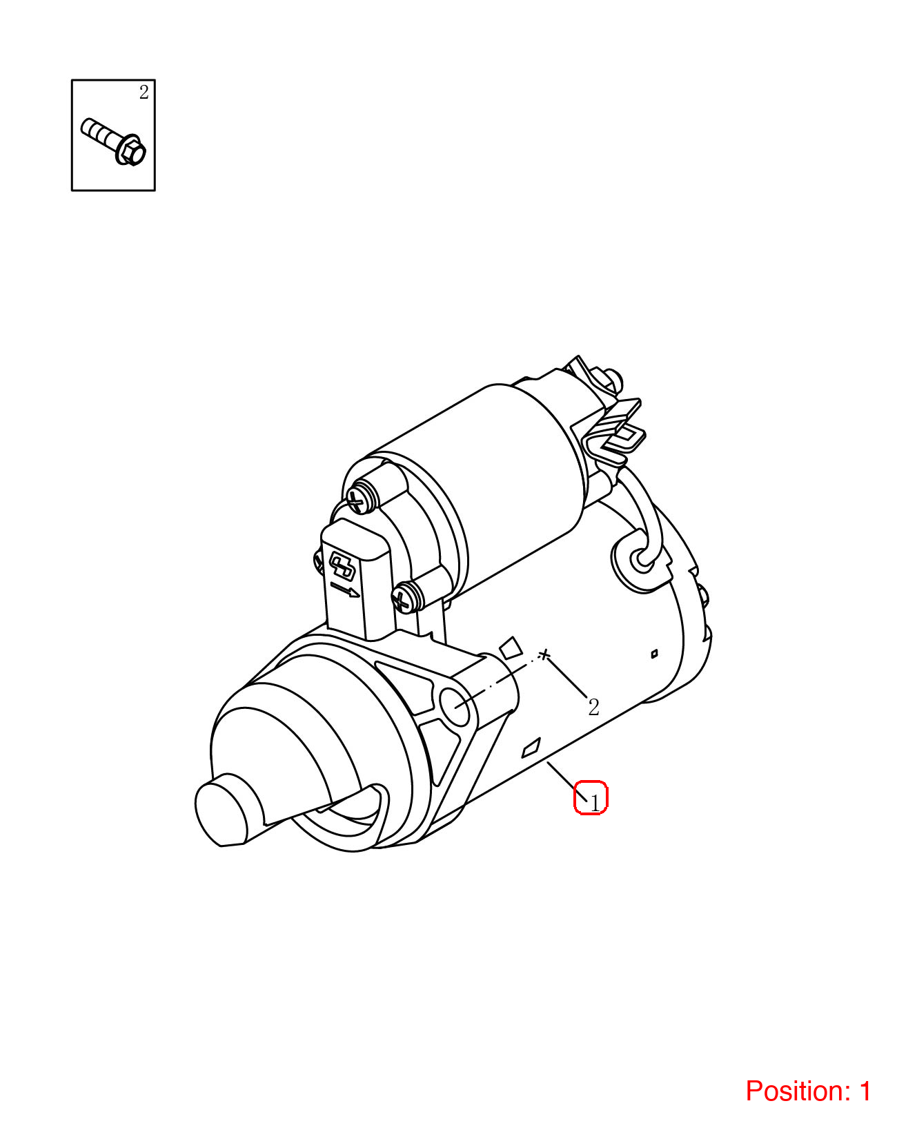 GEELY Starter motor OEM 2043005000 FOR OKAVANGO 2043005000-GEELY_OEM