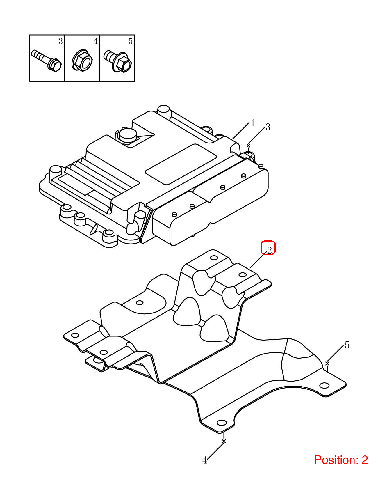 GEELY Engine computer bracket OEM 2046004100 FOR Emgrand 2046004100-GEELY_OEM