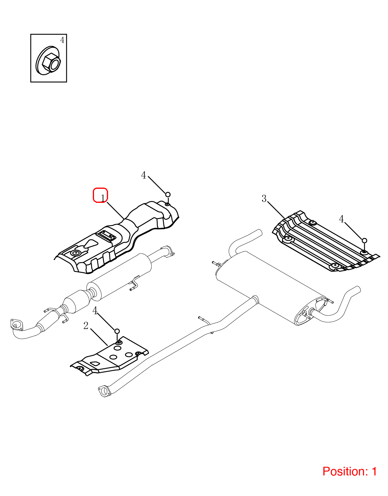 GEELY Three-way catalytic converter heat shield OEM 2061001100 FOR Emgrand 2061001100-GEELY_OEM