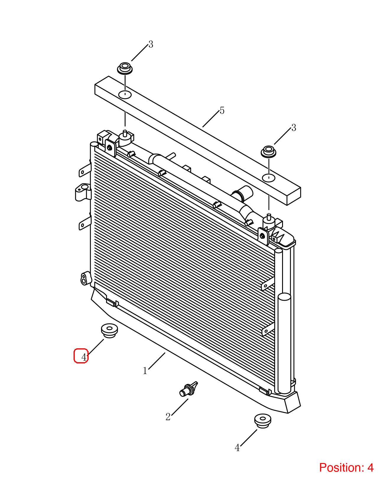 GEELY Radiator fixing adhesive OEM 2069001400 FOR GC6 Emgrand GC2 2069001400-GEELY_OEM