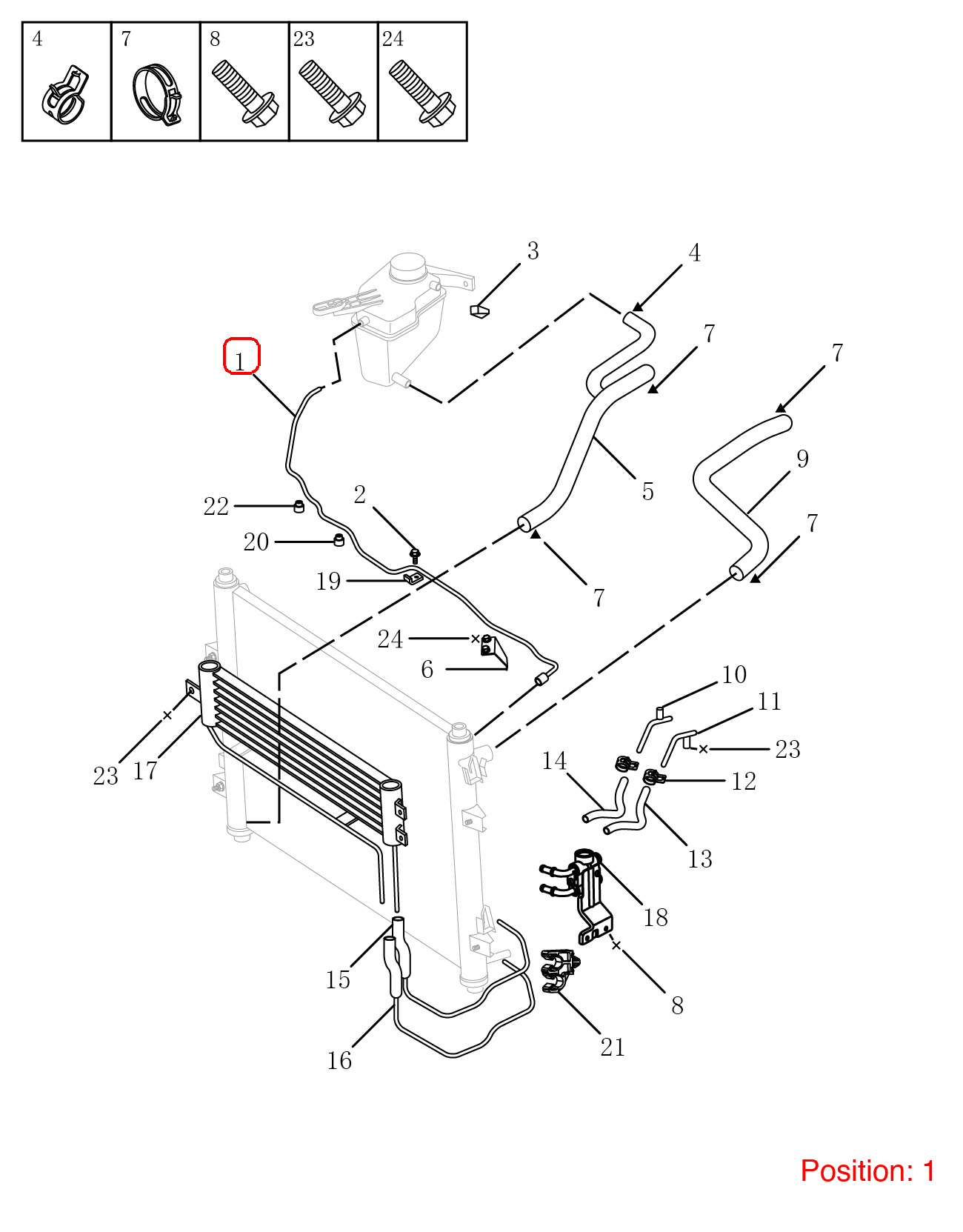 GEELY Water pipe OEM 2074004700 FOR Emgrand 2074004700-GEELY_OEM