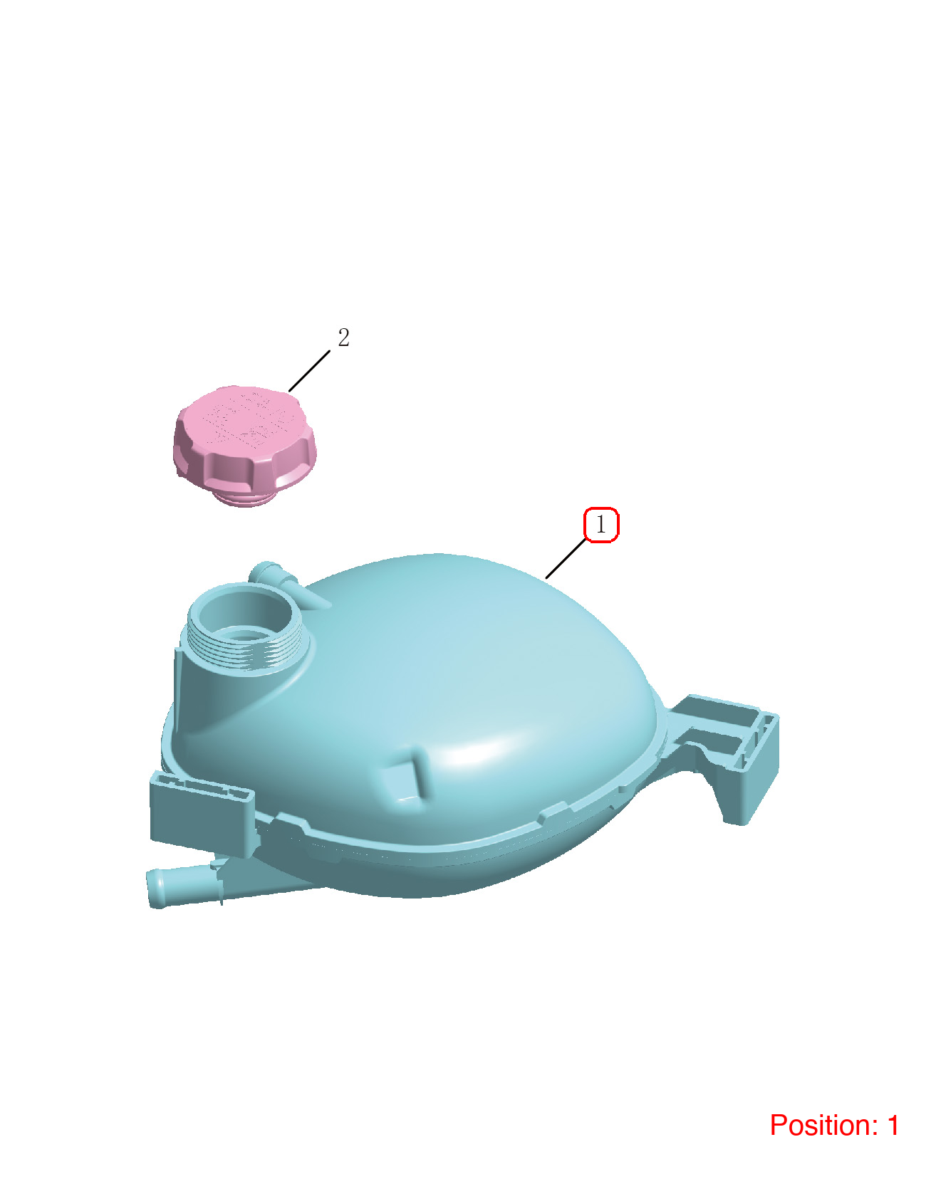 GEELY Expansion Tank OEM 2082006700 FOR Tugella 2082006700-GEELY_OEM
