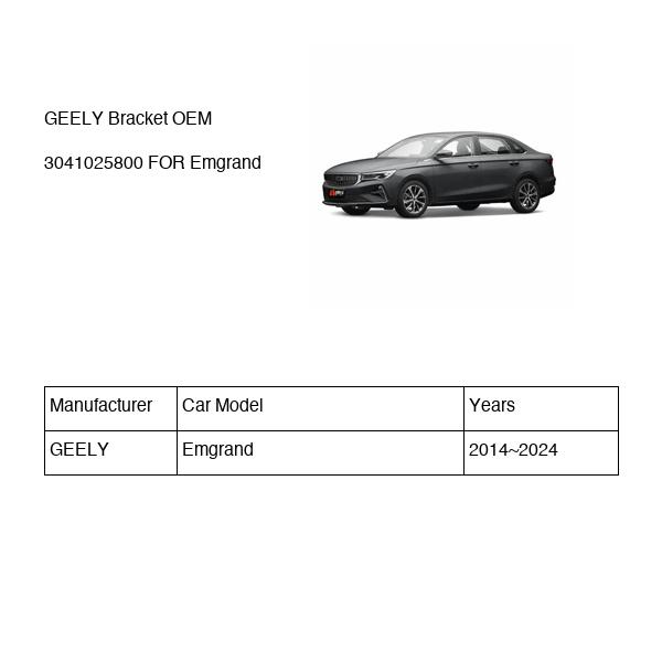 GEELY Bracket OEM 3041025800 FOR Emgrand 3041025800-GEELY_OEM