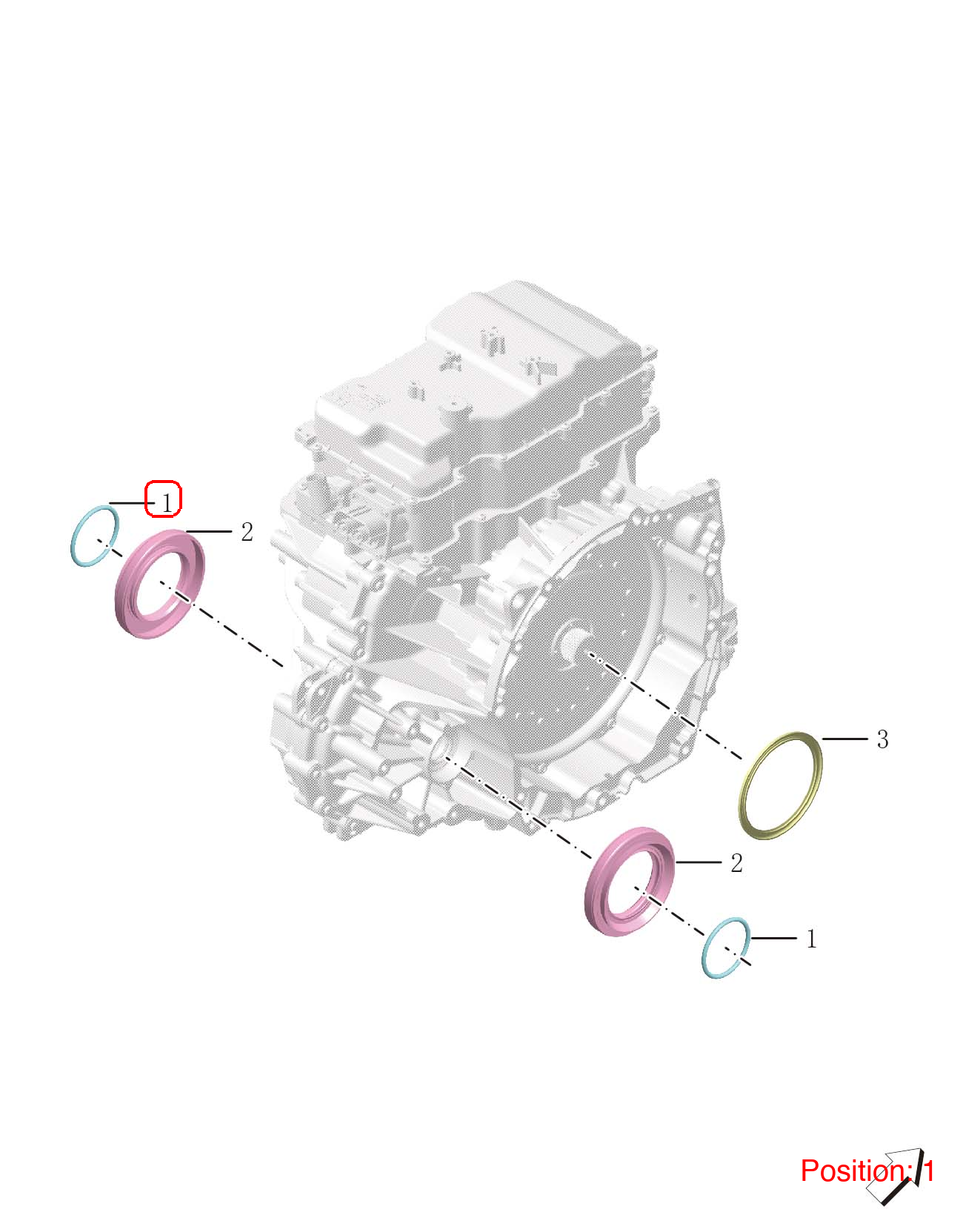 GEELY Differential Pinion Seal OEM 3045001700 FOR Coolray 3045001700-GEELY_OEM