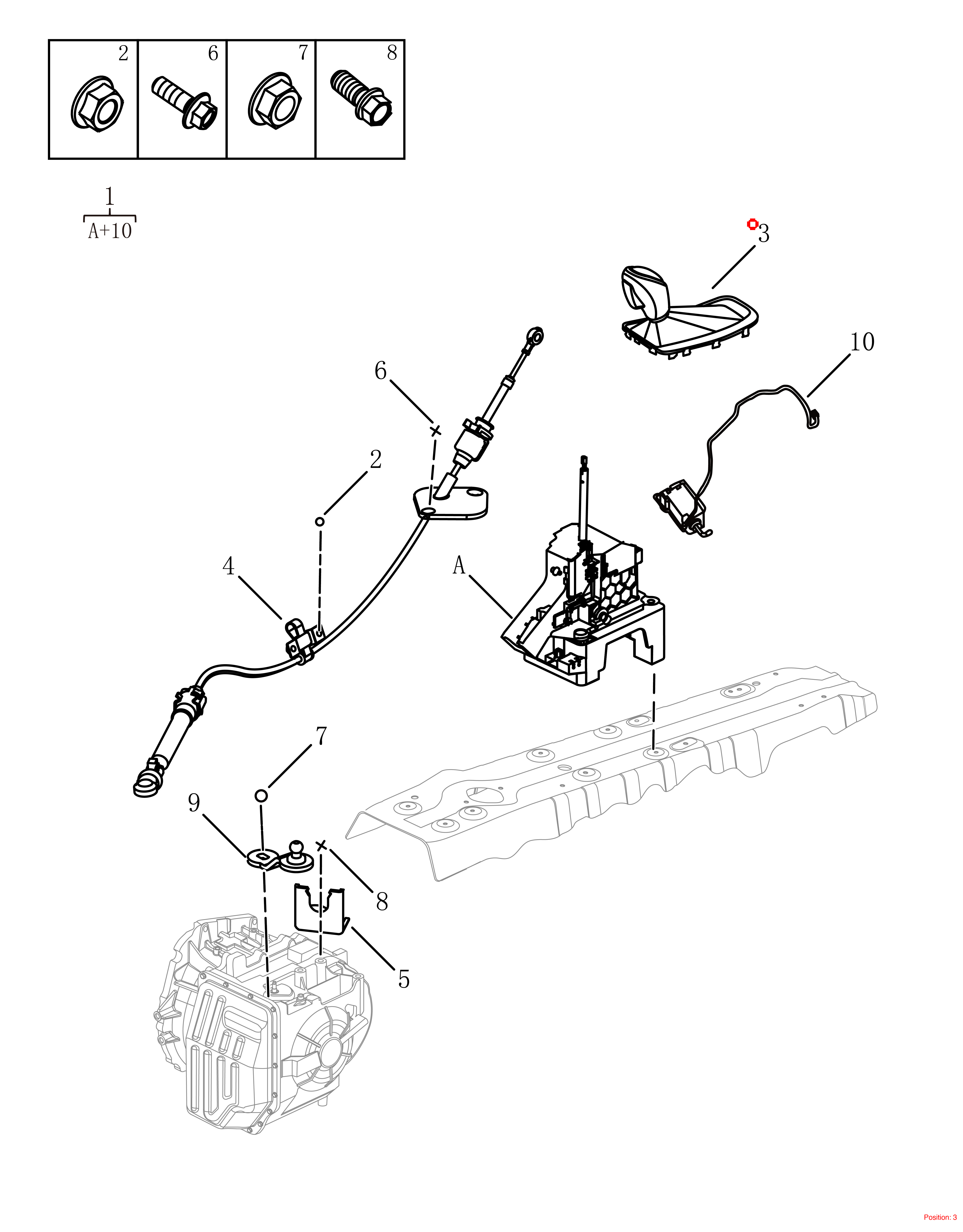 GEELY Gear shift lever ball head OEM 3090000900668 FOR Emgrand 3090000900668-GEELY_OEM