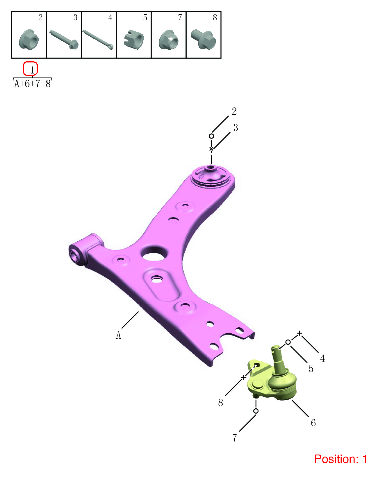 GEELY Control arm OEM 4017020100 FOR Binrui 4017020100-GEELY_OEM
