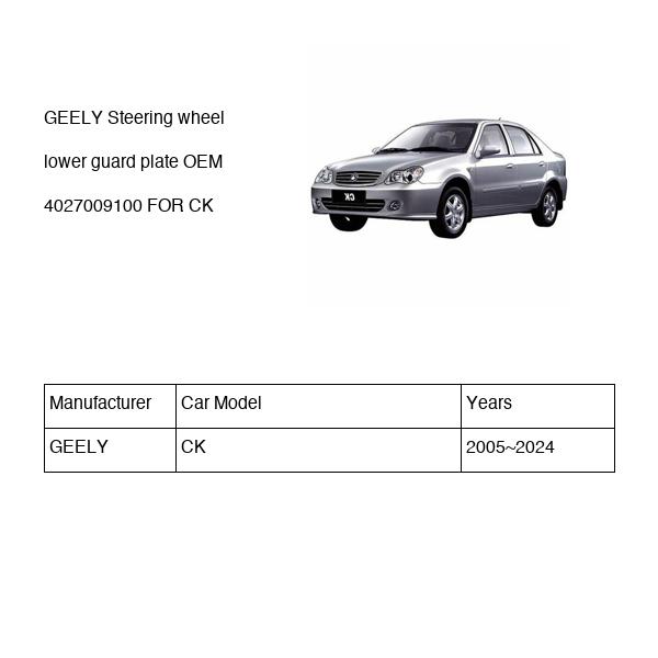 GEELY Steering wheel lower guard plate OEM 4027009100 FOR CK 4027009100-GEELY_OEM