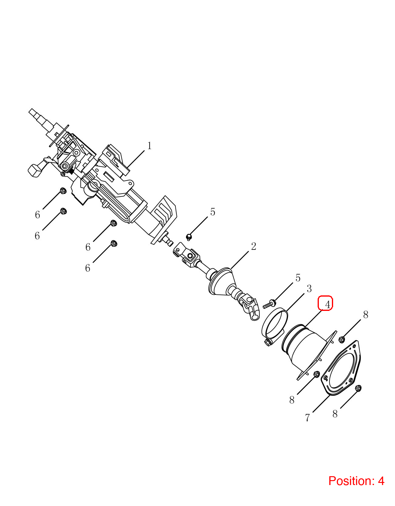 GEELY Steering rack universal joint dust cover OEM 4030002100 FOR Emgrand 4030002100-GEELY_OEM