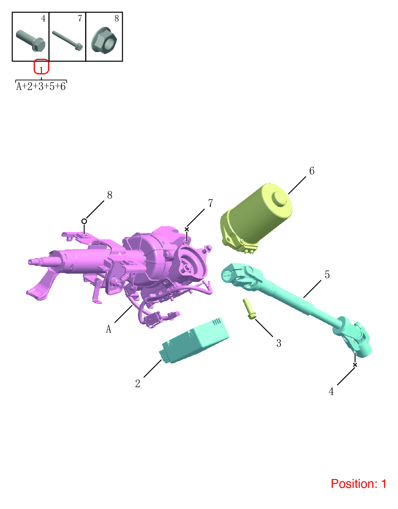 GEELY Steering column OEM 4030032600 FOR Emgrand 4030032600-GEELY_OEM